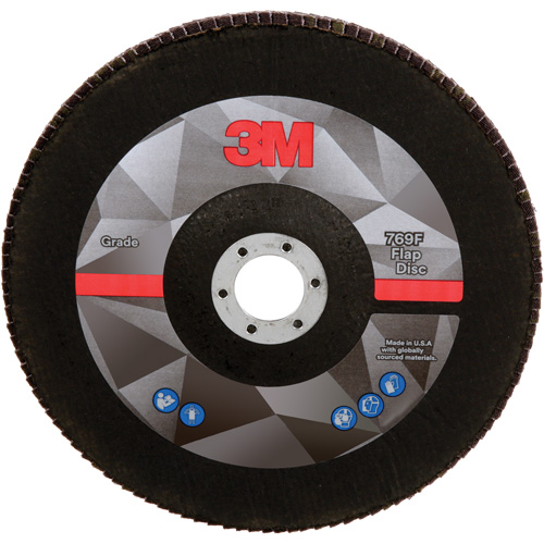 Disque &agrave; lamelles &agrave; changement rapide 769F, 7" x 7/8", Type 27, Grain 60+, Oxyde d'aluminium/C&eacute;ramique Groupe Belzile Dickner