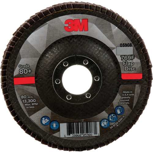 Disque &agrave; lamelles &agrave; changement rapide 769F, 4-1/2" x 7/8", Type 29, Grain 80+, C&eacute;ramique Groupe Belzile Dickner