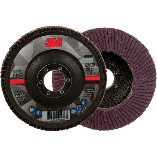 Disque &agrave; lamelles &agrave; changement rapide 769F, 4-1/2" x 7/8", Type 29, Grain 80+, C&eacute;ramique Groupe Belzile Dickner