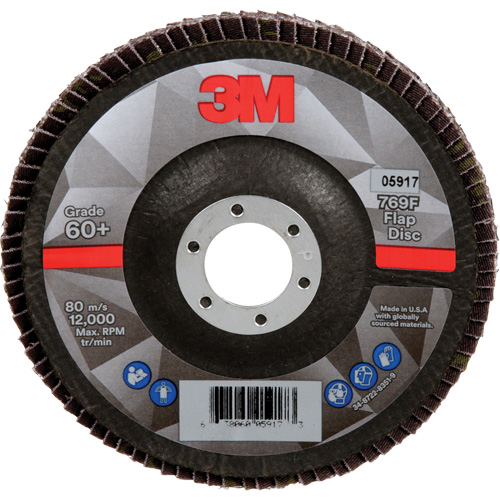 769F Quick Change Flap Disc, 5" x 7/8", Type 29, 60+ Grit, Ceramic Groupe Belzile Dickner