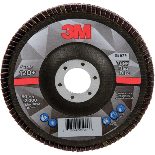 769F Quick Change Flap Disc, 5" x 7/8", Type 29, 120+ Grit, Ceramic Groupe Belzile Dickner
