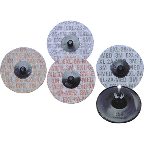 Buff & Blend&reg; Products - Scotch-Brite Exl Roloc Unitized Wheels, 3" x 6A Grit, Aluminum Oxide Groupe Belzile Dickner
