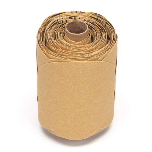 Stikit Gold Paper 216U Disc Roll, Aluminum Oxide, 5" W x 52' L, P100 Grit Groupe Belzile Dickner
