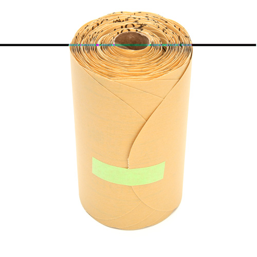 Stikit Gold Paper 216U Disc Roll, Aluminum Oxide, 6" W x 87' L, P400 Grit Groupe Belzile Dickner