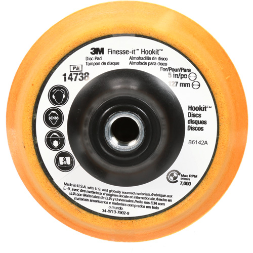 Tampon pour disque Finesse-it Hookit, 5" dia. Groupe Belzile Dickner