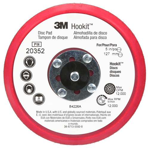 Hookit Low Profile Disc Pad Groupe Belzile Dickner