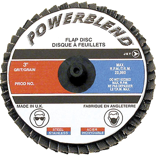 Disque &agrave; lamelles &agrave; rouler Powerblend, 2" x Grain Z40 Groupe Belzile Dickner