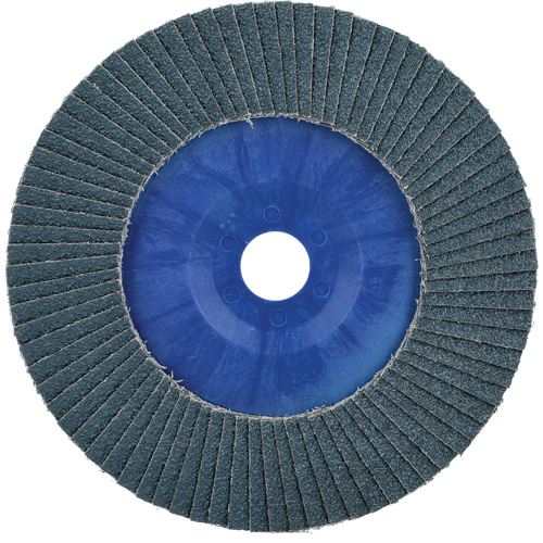 Disque &agrave; lamelles &agrave; garnissage rapide BueFire, 7" x 7/8", Type 27, Grain 40, Alumine de zirconium Groupe Belzile Dickner