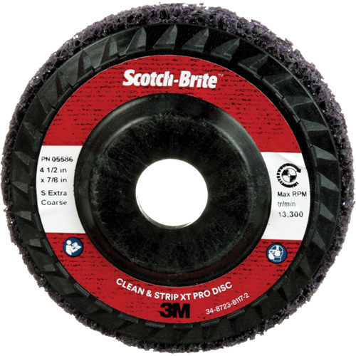 Scotch-Brite Clean and Strip XT Pro Disc XO-DC, 4-1/2" Dia., Extra Coarse Grit, Silicon Carbide Groupe Belzile Dickner