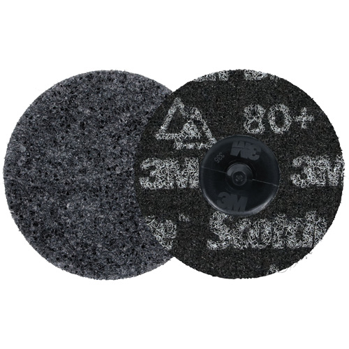 Scotch-Brite Roloc Precision Heavy Duty Surface Conditioning Disc, HD-DR, 3" Dia., 80+ Grit, Ceramic Groupe Belzile Dickner