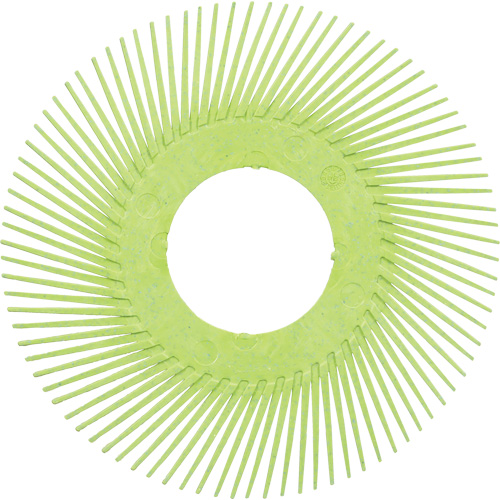 Brosse radiale en soies de pr&eacute;cision type A PN-RB sans adaptateur Scotch-Brite, C&eacute;ramique, Grain 50+, 6" dia. Groupe Belzile Dickner