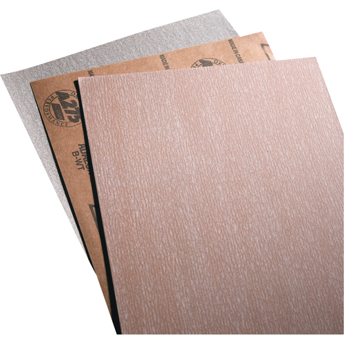 Papier abrasif en feuilles de papier - No-Fil Adalox A275, 9" x 11", Grain 80, Oxyde d'aluminium Groupe Belzile Dickner
