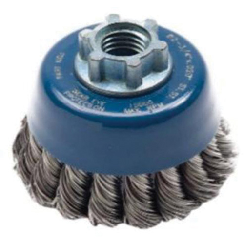 Brosse-boisseau &agrave; fils nou&eacute;s, 2-3/4" dia. x 5/8"-11 arbre Groupe Belzile Dickner