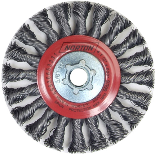 Roue compl&egrave;te de c&acirc;ble de torsion, Dia. 4", Fils 0,02", Arbre 5/8"-11, Acier Groupe Belzile Dickner