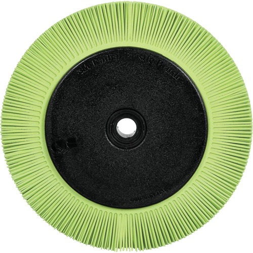 Scotch-Brite Type S Precision Radial Bristle Brush PN-RB with Flange, Ceramic, 50+ Grit, 8" Dia. Groupe Belzile Dickner