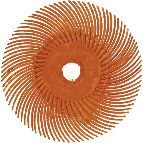 Scotch-Brite Type C Precision Radial Bristle Brush PN-RB, Ceramic, 80+ Grit, 3" Dia. Groupe Belzile Dickner