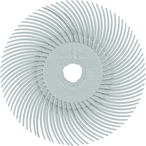 Scotch-Brite Type C Precision Radial Bristle Brush PN-RB, Ceramic, 120+ Grit, 3" Dia. Groupe Belzile Dickner