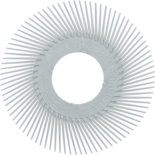 Scotch-Brite Type A Precision Radial Bristle Brush PN-RB without Adapter, Ceramic, 120+ Grit, 6" Dia. Groupe Belzile Dickner