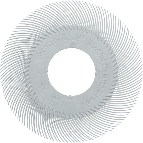 Scotch-Brite Type C Precision Radial Bristle Brush PN-RB without Adapter, Ceramic, 120+ Grit, 7-5/8" Dia. Groupe Belzile Dickner