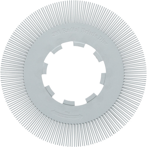 Brosse radiale en soies de pr&eacute;cision type S PN-RB sans adaptateur Scotch-Brite , C&eacute;ramique, Grain 120+, 8" dia. Groupe Belzile Dickner
