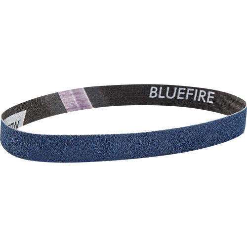 Courroie abrasive en tissu Bluefire, 3/4" la x 18" lo, Alumine de zirconium, Grain 120 Groupe Belzile Dickner