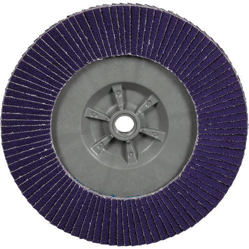 Disque &agrave; lamelles plate 1169F Cubitron 3 &agrave; changement rapide, 7" x 5/8"-11, Type T27, Grain 40+, C&eacute;ramique Groupe Belzile Dickner