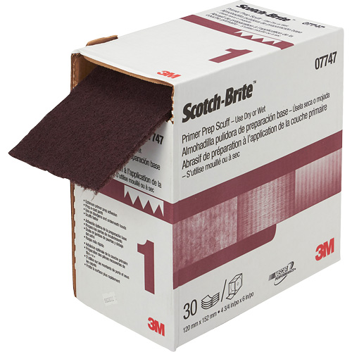 Pr&eacute;paration de la couche d'appr&ecirc;t VFN Scotch-Brite, 4-3/4" x 180", Oxyde d'aluminium Groupe Belzile Dickner
