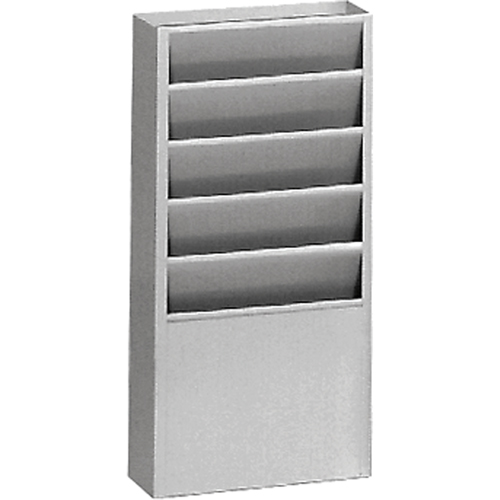 Pr&eacute;sentoirs, Stationnaire, 5 fentes, Acier, 9-3/4" la x 4-1/8" p x 21" h Groupe Belzile Dickner
