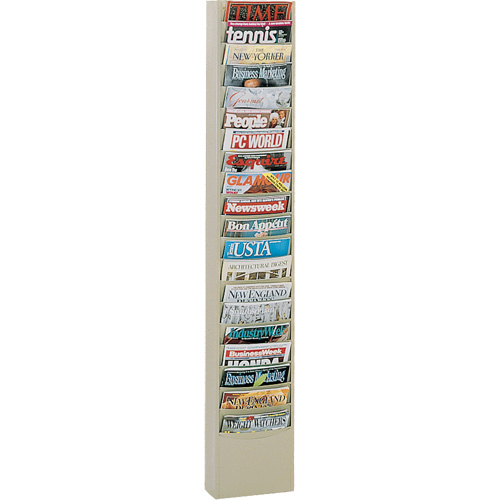 Porte-documents, Mural, 20 fentes, Acier, 9-3/4" la x 4-1/8" p x 58" h Groupe Belzile Dickner