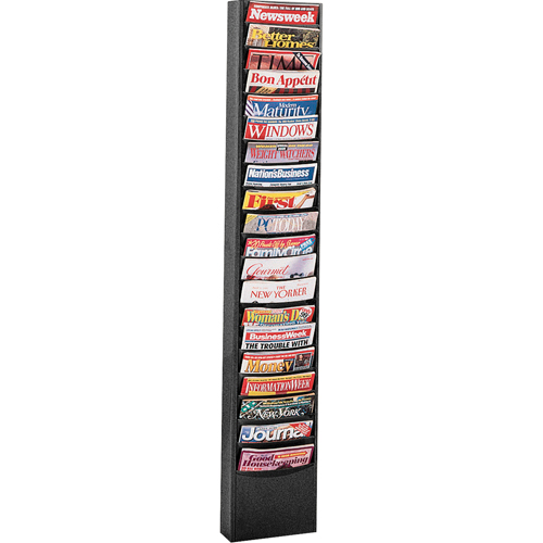 Pr&eacute;sentoirs, Stationnaire, 20 fentes, Acier, 13-1/8" la x 4-1/8" p x 58 1/2" h Groupe Belzile Dickner