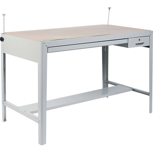 Precision Drafting Table Base, 56-3/8" W x Grey Groupe Belzile Dickner