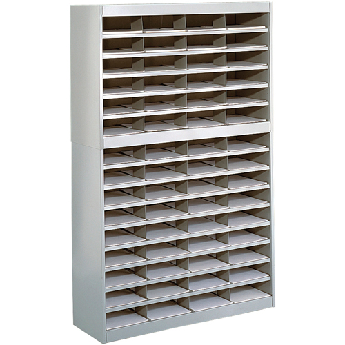Heavy-duty Literature Organizers, Stationary, 60 Slots, Steel, 37-1/2" W x 12-3/4" D x 60" H Groupe Belzile Dickner