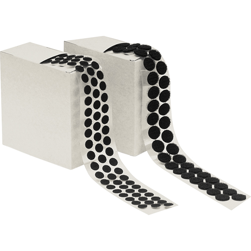 Fastener Dots, Hook, 1/2" Dia., Adhesive, Black Groupe Belzile Dickner
