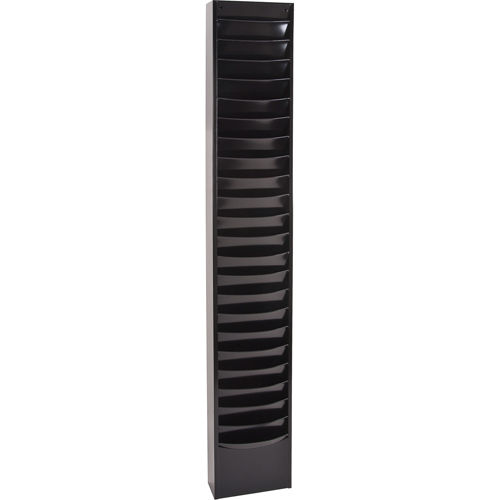 Literature Storage Racks, Stationary, 23 Slots, Steel, 9-3/4" W x 4-1/8" D x 65-1/2" H Groupe Belzile Dickner