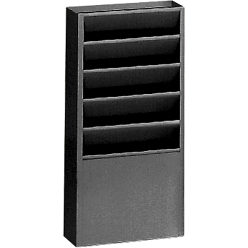 Literature Storage Racks, Stationary, 5 Slots, Steel, 9-3/4" W x 4-1/8" D x 21" H Groupe Belzile Dickner