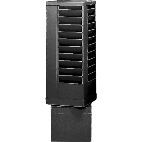 Literature Storage Racks, Rotating, 44 Slots, Steel, 14-1/8" W x 14-1/8" D x 48-1/2" H Groupe Belzile Dickner