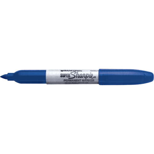 Marqueurs permanents - Super, Bleu, Pointe Fin Groupe Belzile Dickner