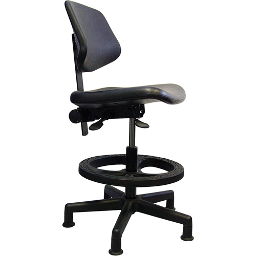 Ergonomic Seating, Polyurethane, Black, 250 lbs. Capacity Groupe Belzile Dickner