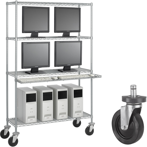 Trousse de roulettes de 5" en caoutchouc Groupe Belzile Dickner