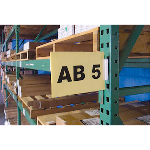 Slip 'N Stik Warehouse Aisle Sign Kits, 11" x 8-1/2", Plastic Groupe Belzile Dickner