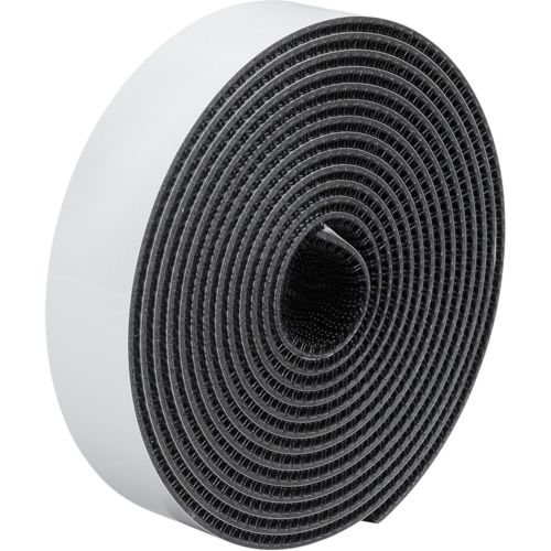 Dual Lock Reclosable Fastener, Self-Mating, 50 yds x 1/2", Adhesive, Black Groupe Belzile Dickner