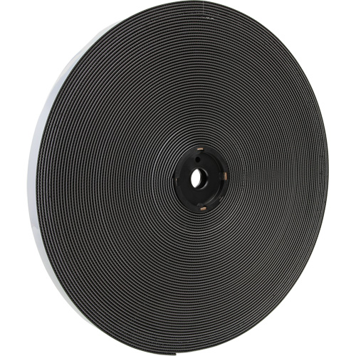 Dual Lock Reclosable Fastener, Self-Mating, 50 yds x 1/2", Adhesive, Black Groupe Belzile Dickner