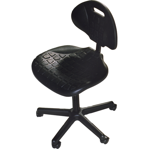 Heavy-Duty Ergonomic Seating, Polyurethane, Black, 250 lbs. Capacity Groupe Belzile Dickner