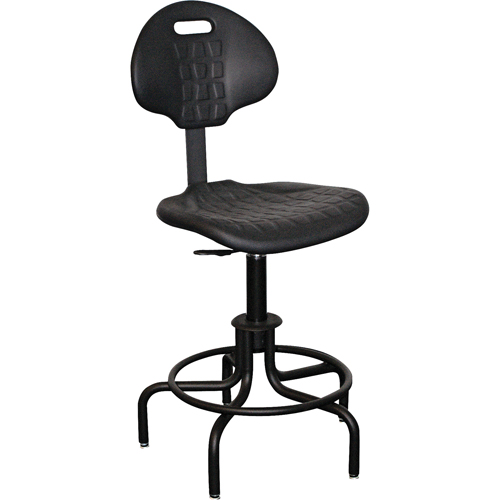 6000 Series Stool with Back, Stationary, Adjustable Height, 250 lbs. Capacity Groupe Belzile Dickner