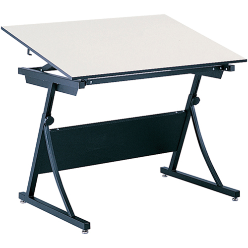 PlanMaster Height-Adjustable Drafting Table, 43" W x 29-1/2" - 37-1/2" H, Black Groupe Belzile Dickner