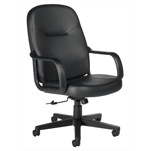 Office Chairs, Leather, Black Groupe Belzile Dickner