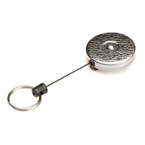 Original Self Retracting Reels #485-HDK, Chrome, 48" Cable, Belt Clip Attachment Groupe Belzile Dickner