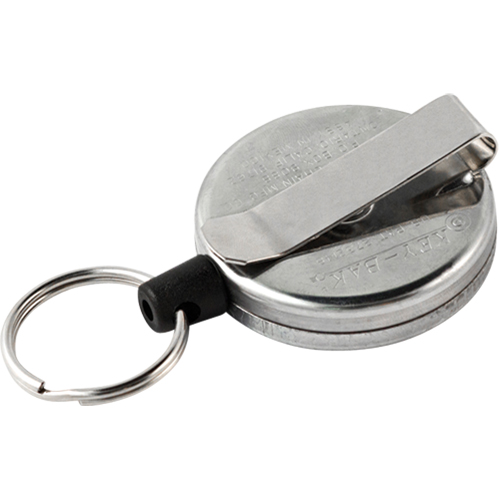 Original Self Retracting Reels #485-HDK, Chrome, 48" Cable, Belt Clip Attachment Groupe Belzile Dickner