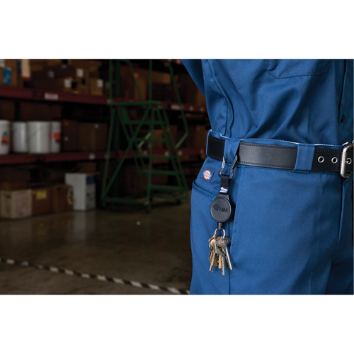 Mid6 Series Mid Size Retractors #6, Polycarbonate, 36" Cable, Belt Clip Attachment Groupe Belzile Dickner