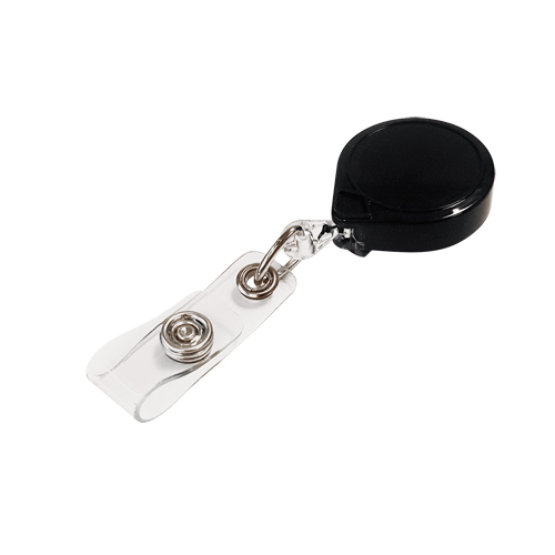 Retractable Mini-Bak&reg; ID Badge Holders, Plastic, 36" Cable, Belt Clip Attachment Groupe Belzile Dickner